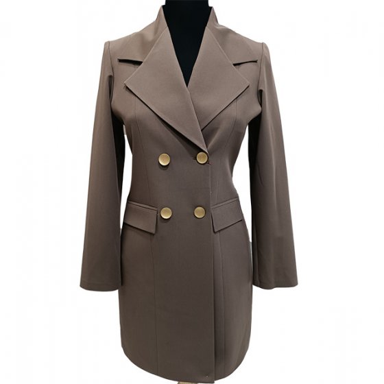 مانتو شلوار اداری چهار دکمه طلایی فیونا کد1705