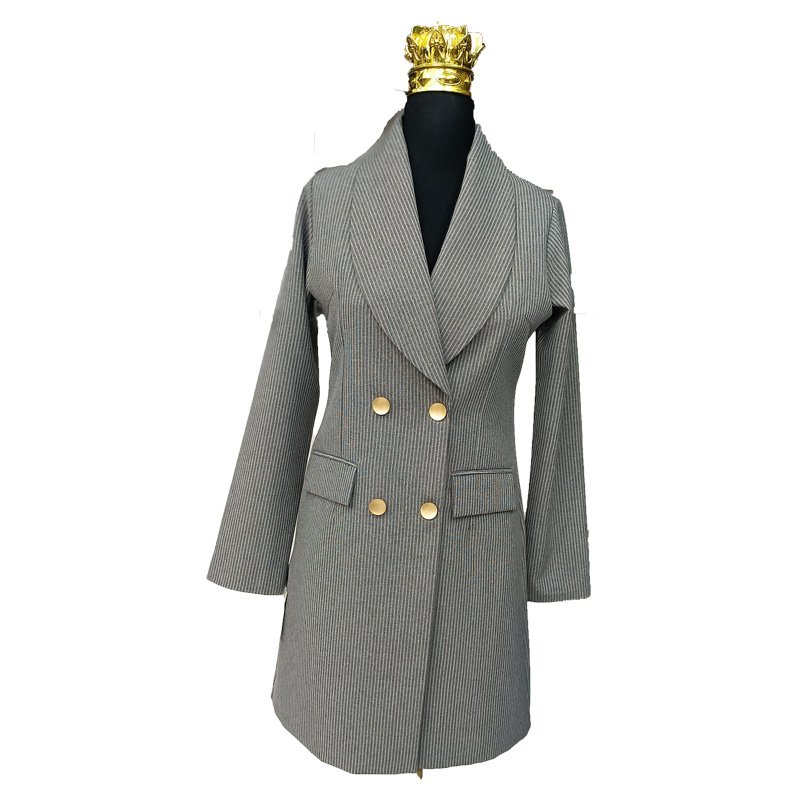 مانتو شلوار یقه آرشال فاستونی دیپلمات کد1851