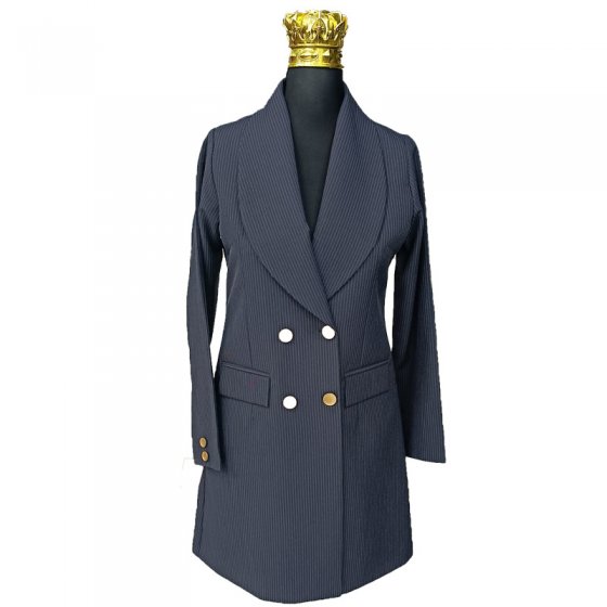 مانتو شلوار یقه آرشال فاستونی دیپلمات کد1851