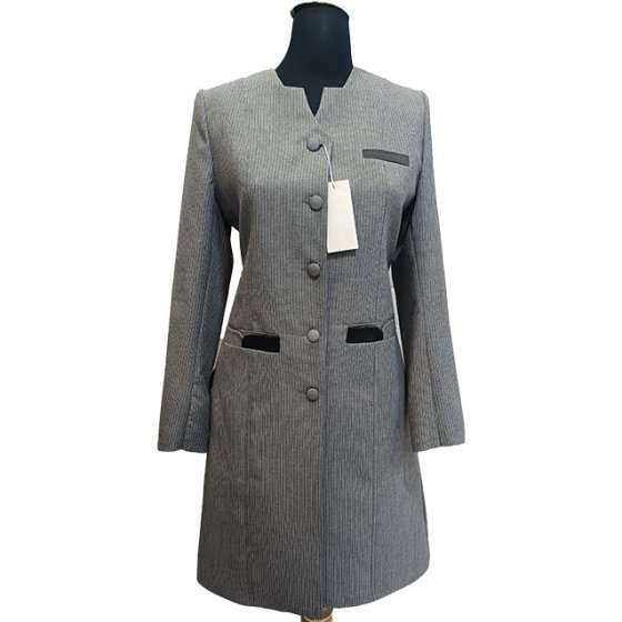 مانتو شلوار اداری فاستونی دیپلمات جیب ساتن کد1962