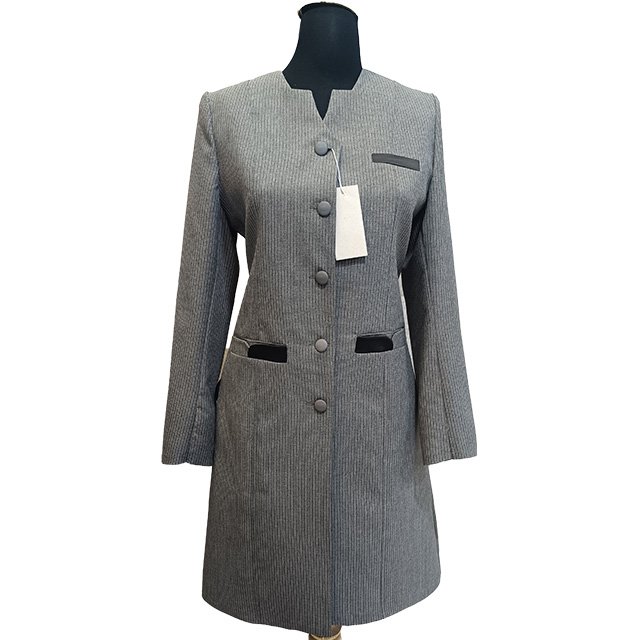 مانتو شلوار اداری فاستونی دیپلمات جیب ساتن کد1962