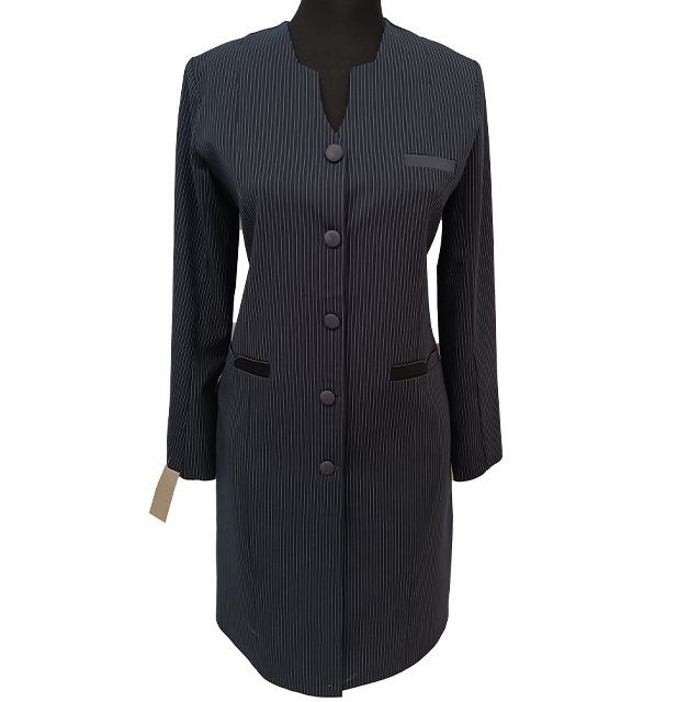 مانتو شلوار اداری ترک دیپلمات یقه خشتی کد1697