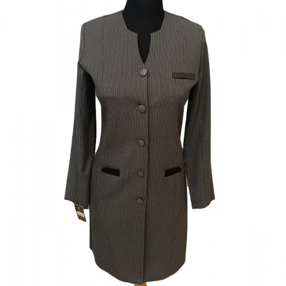 مانتو شلوار اداری ترک دیپلمات یقه خشتی کد1697