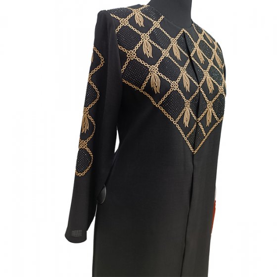 مانتو کرپ مجلسی لوزی کد1790