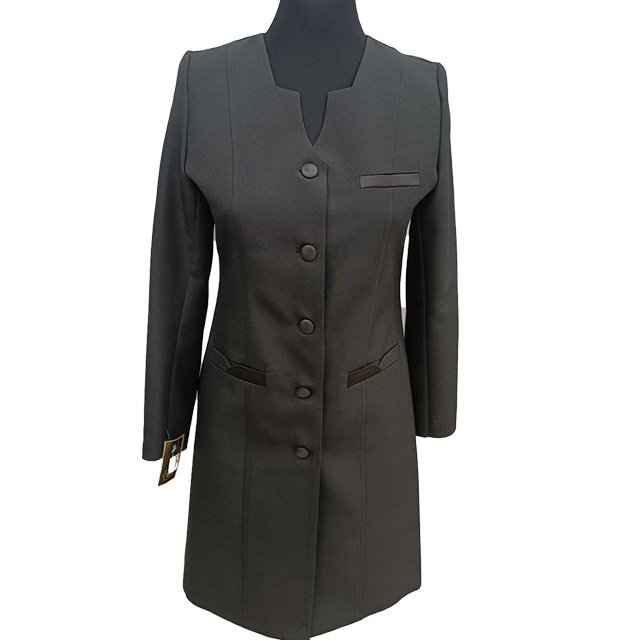 مانتو شلوار یقه خشتی فاستونی کد1801