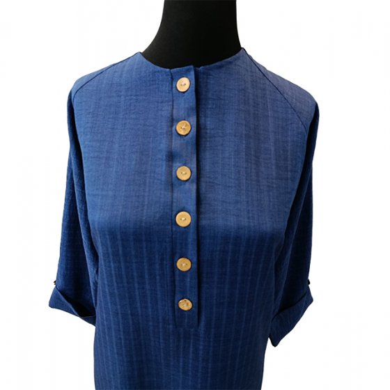 صوفیا دکمه چوبی جلو بسته (سامانتا) کد1434